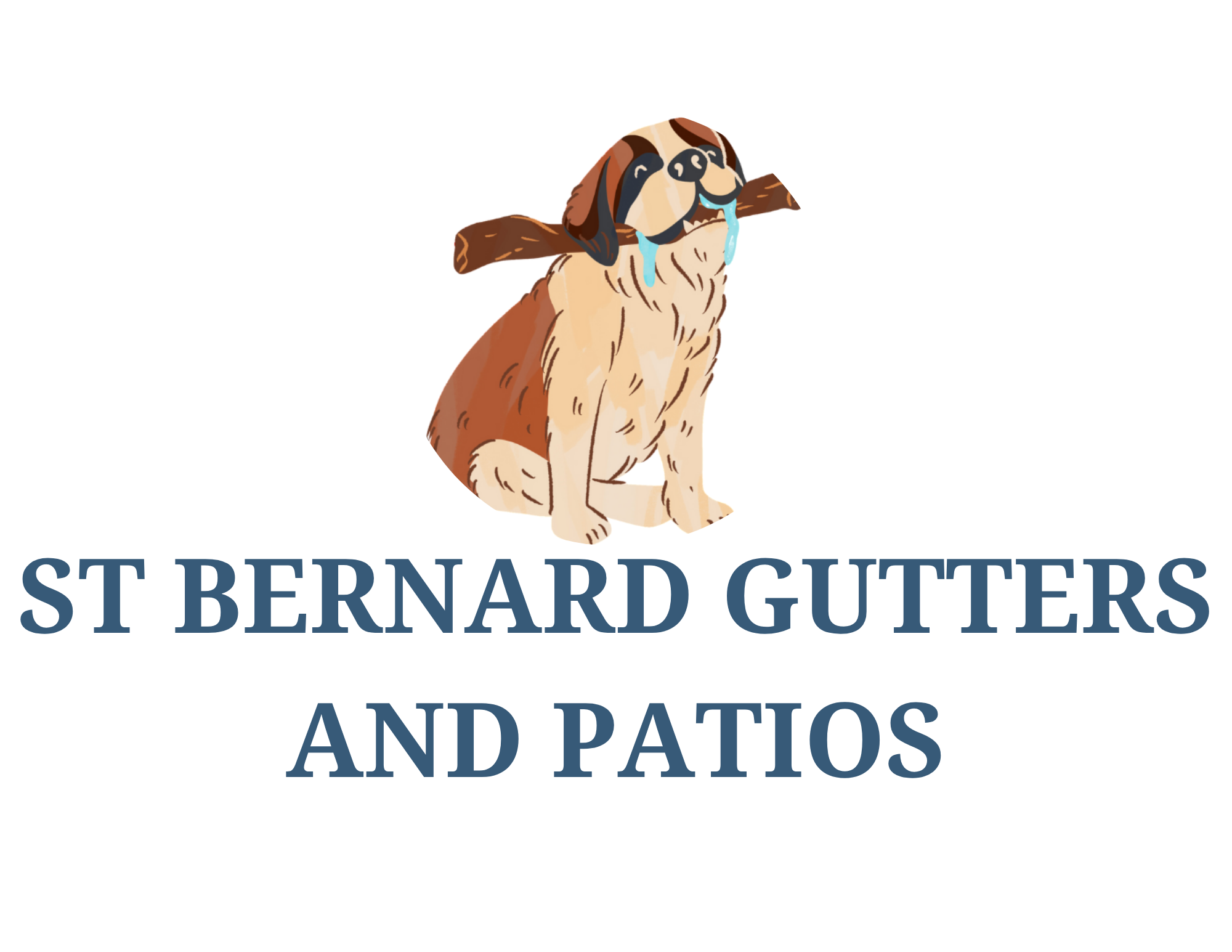 st bernard gutters and patios social logo